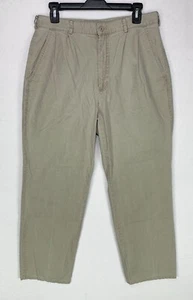 Vintage LL Bean Tropic Weights Khaki Hose Herren 32x28 Chino Beige Baumwolle - Bild 1 von 9