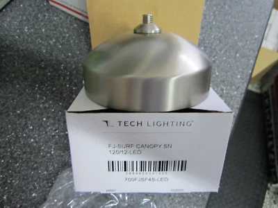 Tech Lighting FreeJack 4' Round Canopy LED, Satin Nickel - 700FJSF4S-LED