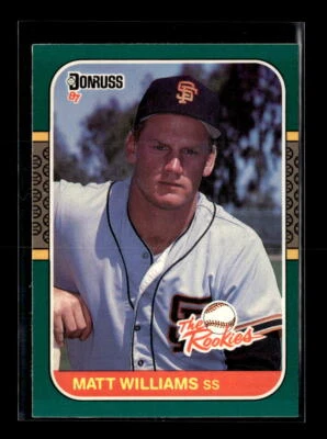 1987 Donruss The Rookies #45 Matt Williams - Image 1 of 2