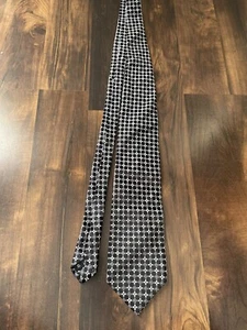 Filo A Mano mens necktie black and white M4 - Picture 1 of 6