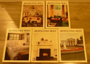 Vintage Architectural Digest Magazines Lot Of 5 ( 1981 JUN AUG SEP NOV DEC) - Picture 1 of 2