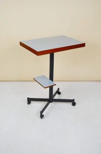 TAVOLINO CON DOPPIO PIANO E RUOTE ANNI '70 - Imagen 1 de 9