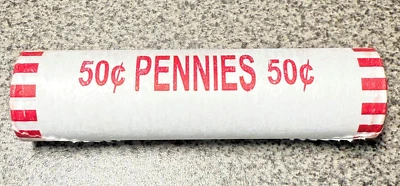 2025 P LINCOLN UNION SHIELD CENT / PENNY UNCIRCULATED US MINT ROLL HEADS/HEADS - Image 1 of 4