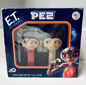 Dispenser caramelle PEZ E.T. Set Regalo 40° Anniversario NUOVO Calza Natalizia Fantascientifica - Foto 1 di 2