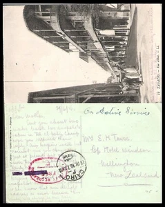 NEW ZEALAND 1916 CAIRO/ZAGAZIG 'ON ACTIVE SERVICE' POSTCARD (U) - Picture 1 of 1