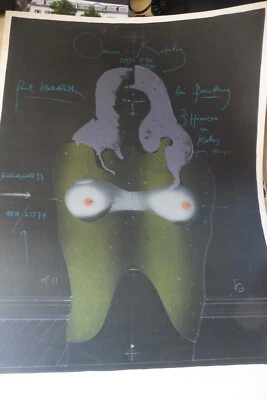 Paul Wunderlich/ handsigniert /1970 /Cut out für D.B./Lithografie /100 Ex. - Bild 1 von 4