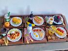 1:12 Handarbeit Kaffee Puppenhaus Miniatur Ton Essen Mittagessen Set mit Tablett Soda