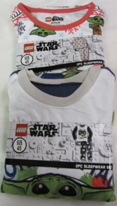 Lot of 2 LEGO Star Wars Mandalorian Baby Yoda 2pc Pajama Boys Size 4/5 Costumes - Picture 1 of 5