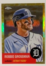 2022 Topps Chrome Platinum Anniversary Robbie Grossman Gold Toile Refractor /50