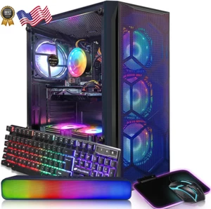 Gaming Desktop PC Computer Intel Core I7 3.4 Ghz up to 3.9 Ghz Radeon RX 580 8G - Picture 1 of 12