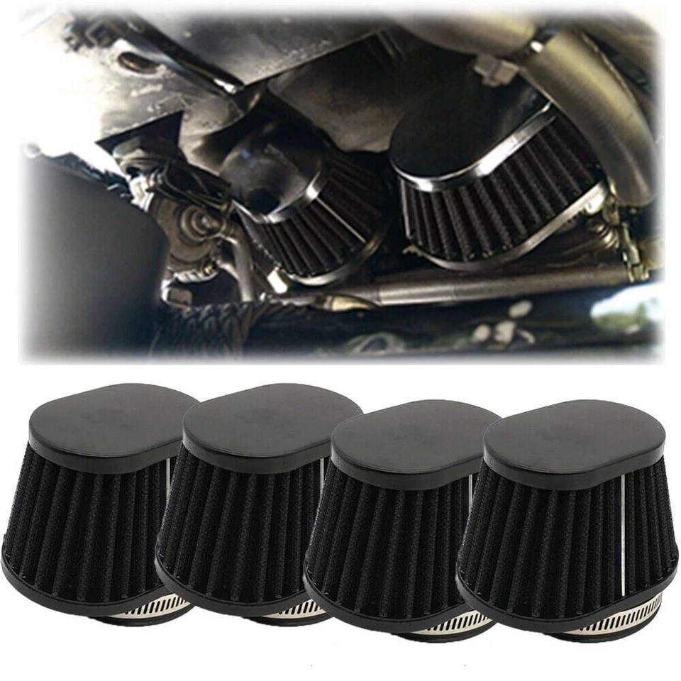 4x 51 mm Filtro de admisión de aire Limpiador Pod apto para Suzuki GSXR1100 GSXR750 GSX600F Foto 1 de 4