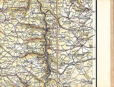 Calw Zavelstein Liebenzell 1912 Teil-W-Karte /Ln. Althengstett Neuhausen Hirsau • 3.68€