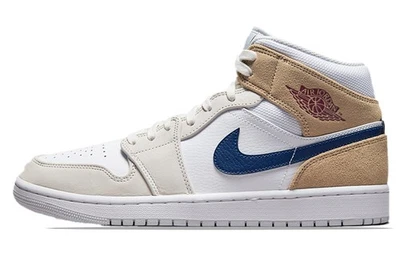 Jordan 1 Mid Blanco Caqui Azul Vacío 2021 - DO6726100 Foto 1 de 4