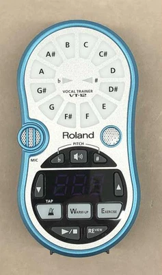 Roland VT-12 Entrenador Vocal Azul Instrumento Musical Digital Máquina de Ritmo Funcionando Foto 1 de 4