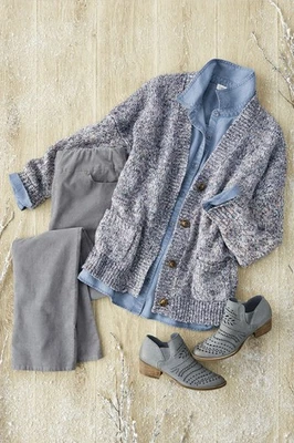 Coldwater Creek Indigo Harmony Cardigan, All Size - Image 1 of 4