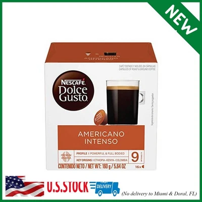 Nestle Coffee mate Dolce Gusto Nescafe Pods, Americano Intenso, 16 Count, Pac...