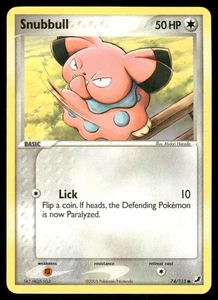 Pokemon Tcg Snubbull #74 Pokemon Unseen Forces LP - Picture 1 of 2