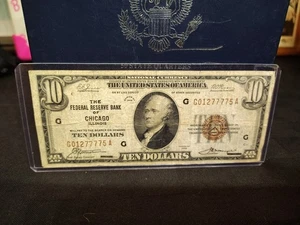 1929 $10 Federal Reserve Bank Note Chicago, IL - Picture 1 of 2