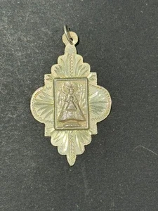 Antike religiöse Medaillen Silber "VIRGEN DE MONTERRAT" (4 x 2 cm) - Bild 1 von 1