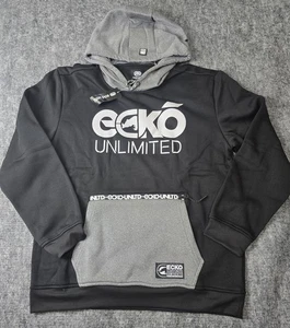 Ecko Unltd Y2K Rhino Hoodie Gr. L Retro Hip Hop Urban Graffiti Black Zipper - Bild 1 von 7