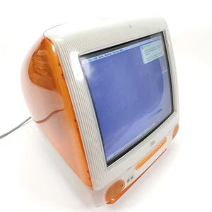 De colección 1999 Apple M5521 Tangerine iMac G3 400 MHz PowerPC 750 OS9.2 LEER - Imagen 1 de 18
