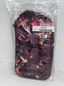 Thirty One Glamour Case Toiletry Makeup Bag Delicate Floral 31 NEW - Picture 1 of 3