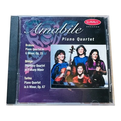 Summit Records Amabile Piano Quartet CD Audio Brahms Bridge Turina Classical - Image 1 of 2