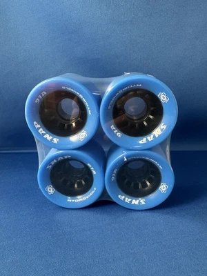 Atom Skates Blue Snap 91A Indoor Wheels (4 Pack) New - Image 1 of 4