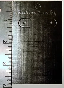100 Stck. Schwarz Hängende Ohrringkarte 2 1/2 x 4 zum Aufhängen, das abhängen 2 x 2 Karten - Bild 1 von 3