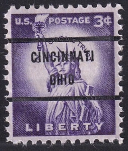 1035c Liberty 3c Bureau Precancel “Cincinnati Ohio” PSS-71 MNH OG - Picture 1 of 1