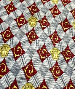 GIANNI VERSACE TRAJE DE DISEÑO MEDUSA DE LUJO TEXTURA CORBATA ENVÍO GRATUITO - Imagen 1 de 7