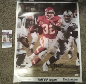 Marcus Allen Signed Poster JSA Kansas City Chiefs Autograph Oakland Raiders HOF - Picture 1 of 3