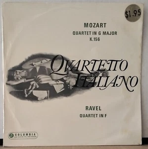 COLUMBIA 33OCX 7522 AUS ED 1 MOZART RAVEL QUARTET QUARTETTO ITALIANO (33CX 1727) - Picture 1 of 3
