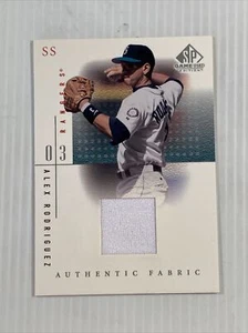 2001 SP Game Used Edition Authentic Fabric #ARH Alex Rodriguez Rangers - Picture 1 of 2