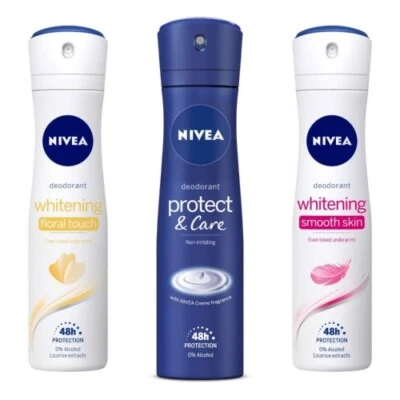 Женский дезодорант NIVEA защита и уход, отбеливание цветочный, гладкая кожа 150 мл  - Изображение 1 из 4