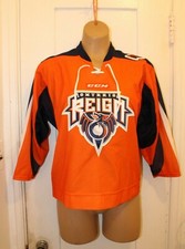 CCM ECHL Official Licensed Ontario Reign Orange Stitch Hockey Jersey Youth S/M