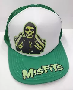 Black Death Thrash Metall Farben Mittelfinger Fehlpassform grün Trucker Einstellung - Bild 1 von 2