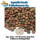 5-Lbs 6Mm 3-Type Mix Green Gro, Color Red & Silkworm Floating Pellets. Kgm-450