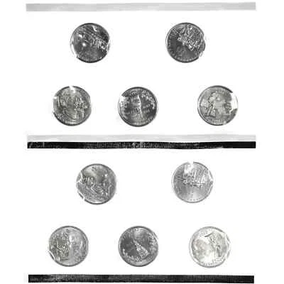 2000 P & D State Quarter 10 Coins from US Mint Set BU Statehood Cello 25c Coin - Image 1 of 2