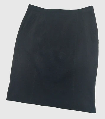 Falda Lápiz Emporio Armani Hecha en Italia Forrada Mezcla Lana Bolsillos Negra Talla 8 Foto 1 de 4