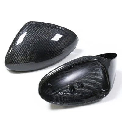 Espejos retrovisores de carbono seco para Porsche 718 Cayman Boxster 2016+ cubierta de espejo de repuesto Foto 1 de 4