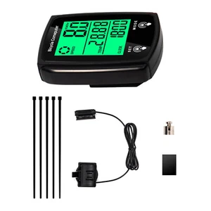 Wired Bike Odometer Intelligent Waterproof LCD Auto Sleep Speed Distance Calorie - Picture 1 of 18