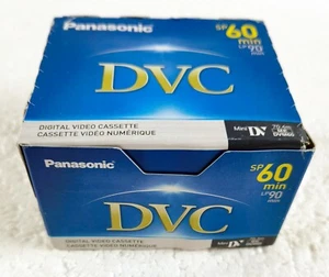 Panasonic 60/90min Mini DV Digital Video Cassette DVC Tape-AY-DVM60EJ -Pack of 5 - Picture 1 of 2