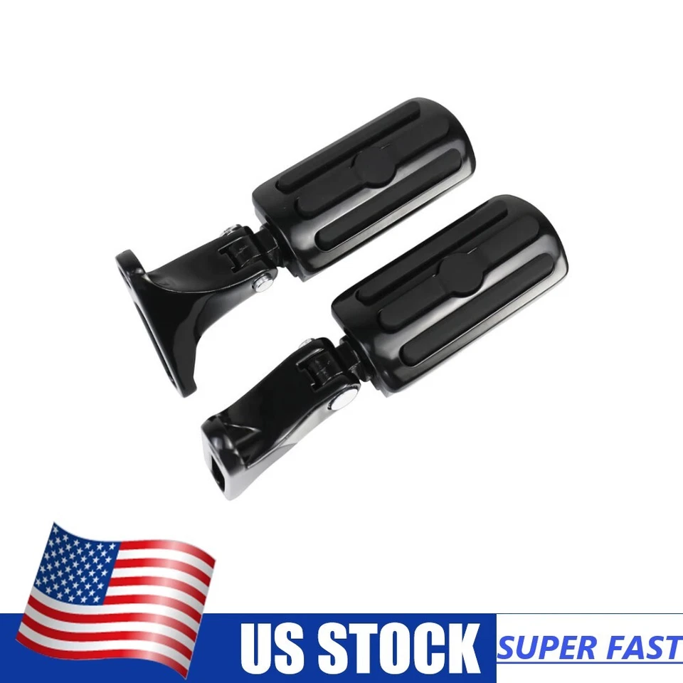 Clavijas traseras negras para Harley con montajes Ultra Limited bajas FLHTKL 2016-2020 EE. UU. Foto 1 de 4