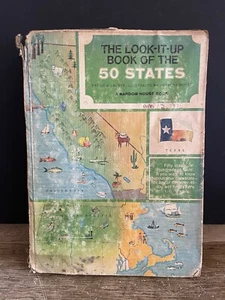 Vintage The LOOK-IT-UP Book of the 50 States Patricia Lauber 1967 Hardcover - Foto 1 di 8