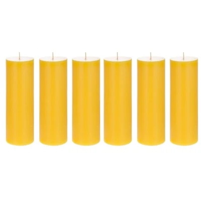 Mega Candles - 6 pcs 3" x 9" Hand Poured Citronella Scented Pillar Candle - Image 1 of 3