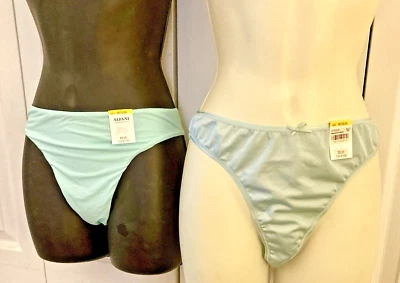 Bragas Tanga 2 Talla M 6 Alfani Como Nuevas Morgan Taylor Aqua Seafoam Tela Mezclada Foto 1 de 4