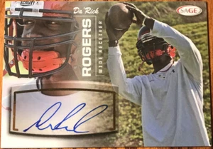 2013 SAGE Autographs Silver Da’Rick Rogers #49 Tennessee Tech - Picture 1 of 2