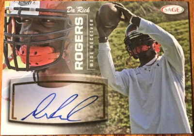 2013 SAGE Autographs Silver Da’Rick Rogers #49 Tennessee Tech - Image 1 of 2