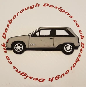 Llavero Vauxhall Nova/Opel Corsa GTE GSI imán nevera en plata - Imagen 1 de 1